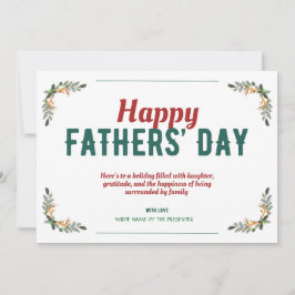 HAPPY VATHERS' DAY Custom Holiday Card Feiertagskarte