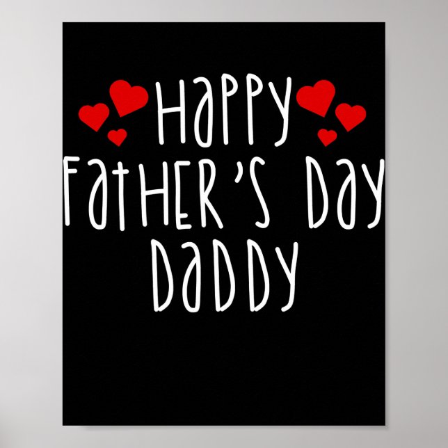 Happy Vathers Day Daddy Pater Vater Poster (Vorne)