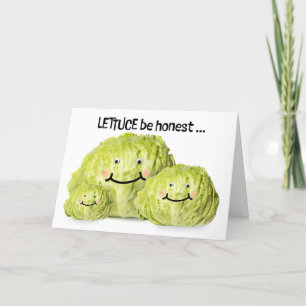 Happy Vathers Day Father Lettuce Vater Joke Spaß Feiertagskarte