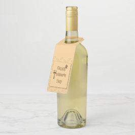 Happy Vathers Day Flaschenanhänger