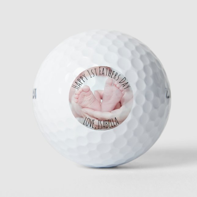 Happy Vathers Day Foto Golfball (Vorderseite)