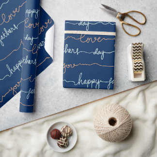 Happy Vathers Day Geschenkpapier
