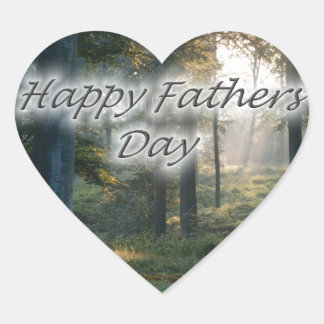Happy Vathers Day Herz-Aufkleber