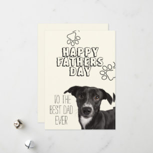 Happy Vathers Day Hund Vater Card Feiertagskarte