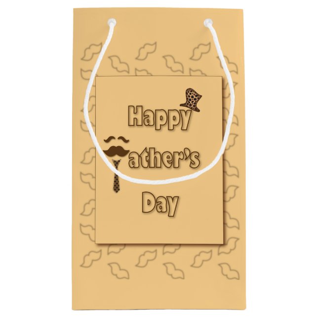Happy Vathers Day Kleine Geschenktüte (Rückseite)