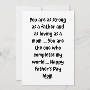 Happy Vathers Day Mama Card Feiertagskarte