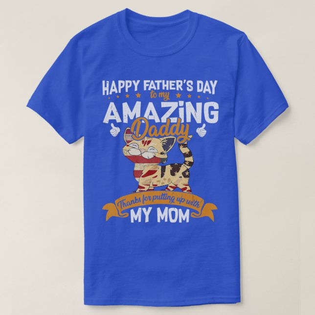 Happy Vathers Day of My Phantastisch Daddy Cat T-Shirt (Design vorne)