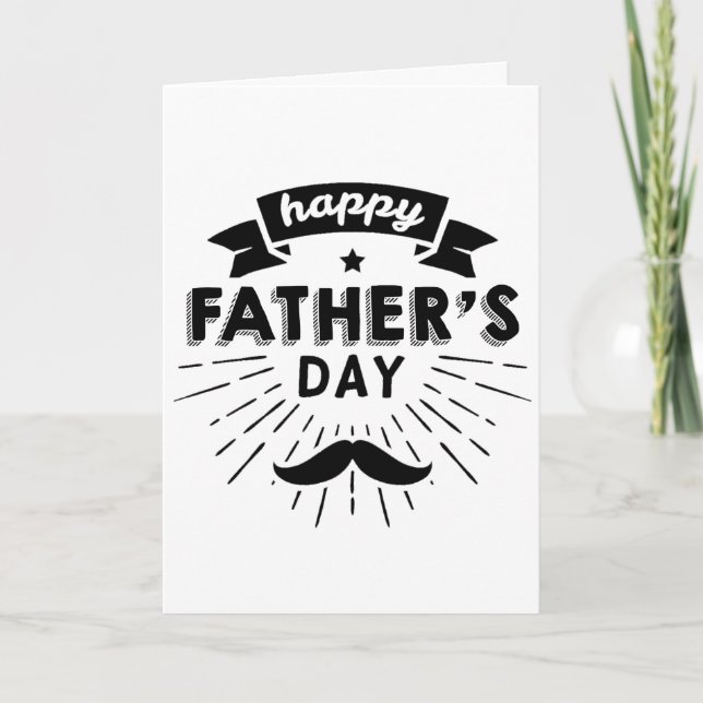 HAPPY VATHER'S DAY Personalisiert Vater Card Karte (Vorderseite)