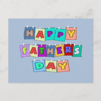 Happy Vathers Day Postkarte