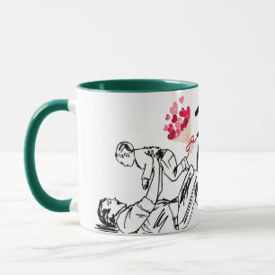 Happy Vathers Day Printed Modern Tasse