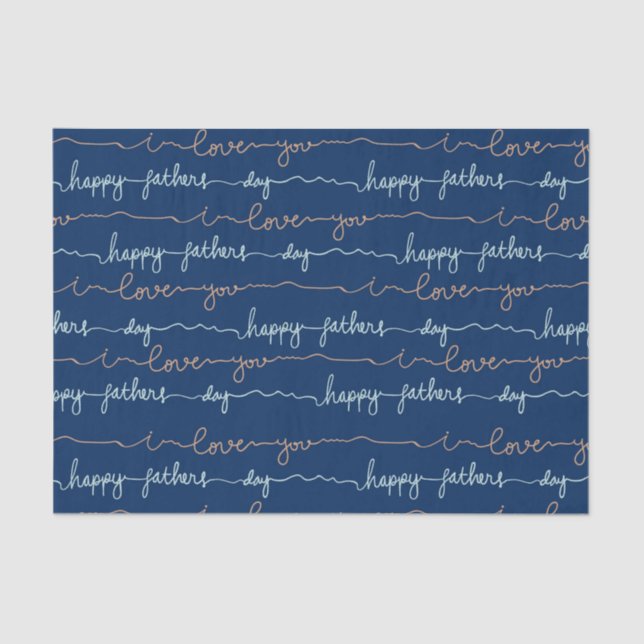 Happy Vathers Day Seidenpapier (Vorderseite)