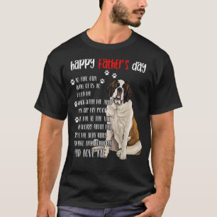 Happy Vathers Day St Bernard Vater St Bernard T-Shirt
