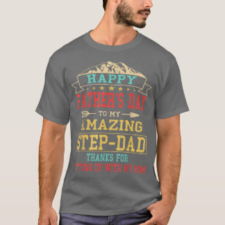 "Happy Vathers Day Step" Papa für Vater Daddy Step T-Shirt