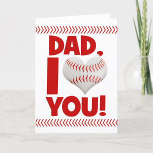 Happy Vathers Day Vater Baseball Thema Feiertagskarte