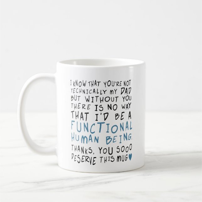 Happy Vathers Day Zitat Kaffeetasse (Links)