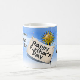 Happy Vathers Day zu meinem 1. Vater Tasse