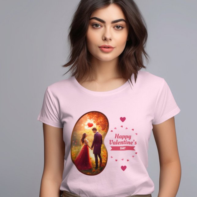 Happy Velentine's Day - leidenschaftliche Flammen- T-Shirt (Von Creator hochgeladen)