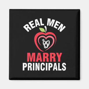 Happy Verheiratet Wedding Bride Groom Real Men Mar Magnet