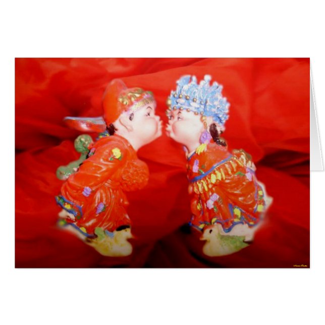 Happy Verheiratete Couple Card (Vorderseite (Horizontal))