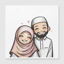 Happy Verheirateten muslimischen Paar