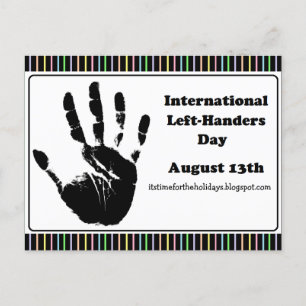 Happy Verlassen-Handers Day, August 13.  Postkarte