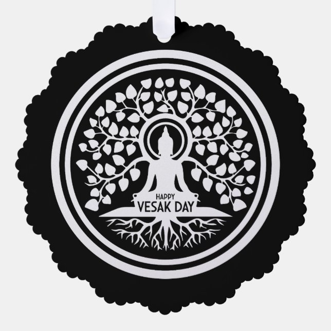 Happy Vesak Day Ornament Karte (Vorderseite)
