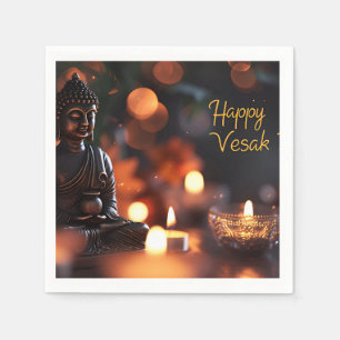 Happy Vesak Napkins Serviette