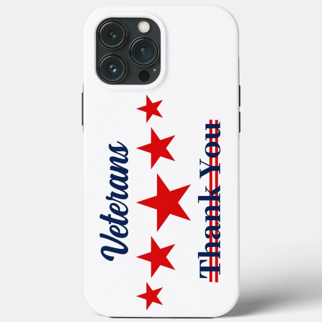 Happy Veterans Day Case-Mate iPhone Hülle (Rückseite)