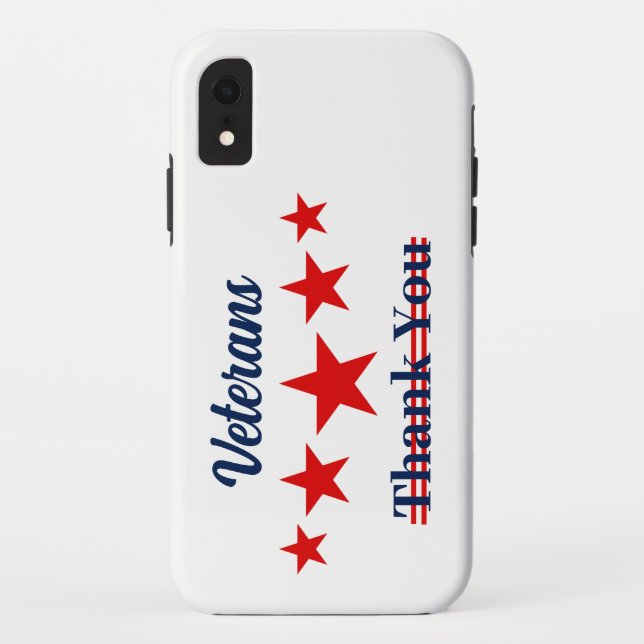 Happy Veterans Day Case-Mate iPhone Hülle (Rückseite)