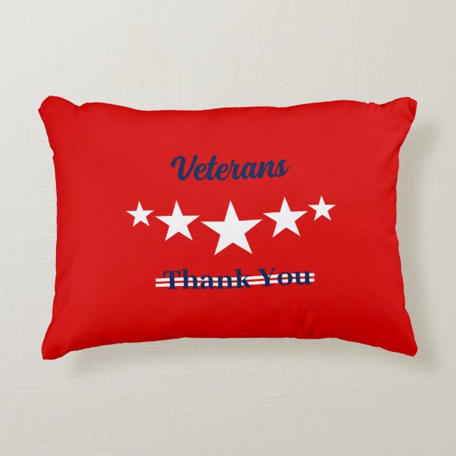 Happy Veterans Day Dekokissen (Vorderseite)