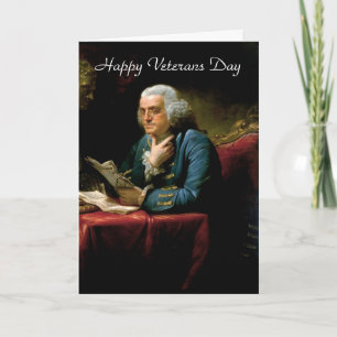 Happy Veterans Day mit George Washington Karte