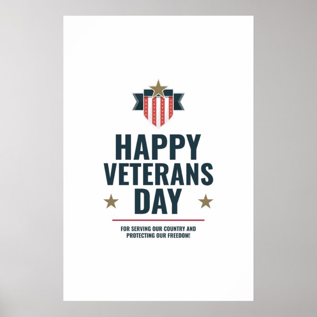 Happy Veterans Day Poster (Vorne)