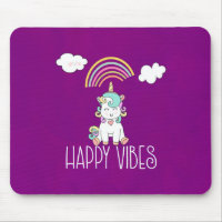 Happy Vibes Niedlich Lächeln Einhorn
