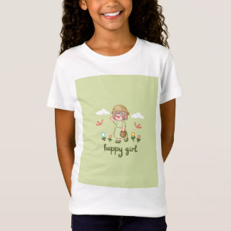 "Happy Vibes Only" Girls' T - Shirt - Niedlich & C