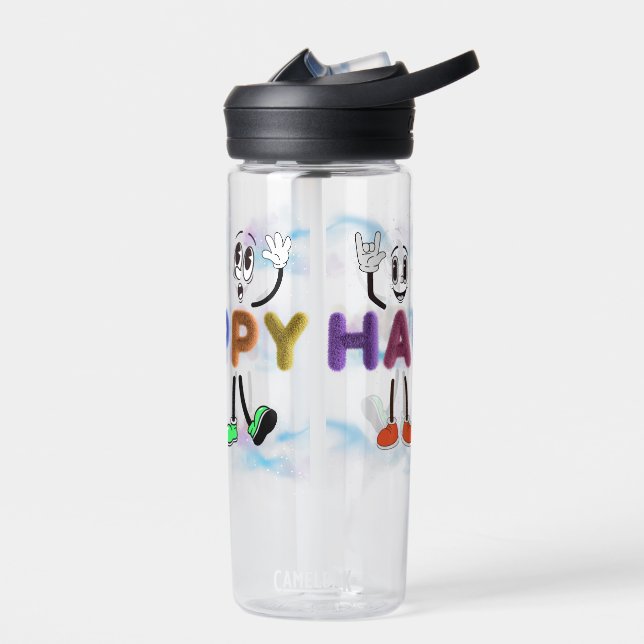 Happy Vibes Trinkflasche (Links)