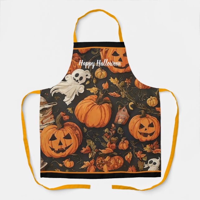 Happy Vintag Halloween Collection Schürze (Vorderseite)