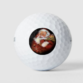 Happy Vintag Santa Claus Golfball