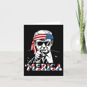 Happy Vintag Trump 4. Juli Patriotische Amerika A Karte