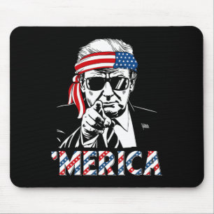 Happy Vintag Trump 4. Juli Patriotische Amerika A Mousepad