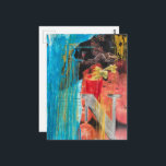 Happy Vintage Couple Date Night and Drinks Postkarte<br><div class="desc">A collage made and photographed by Angelandspot in the year 2026 with vintage images from a magazine from the 1980s era of a woman and man happy on a date night and part of an as for a drink with tomatoes</div>