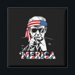 Happy Vintage Trump 4th Of July Patriotic merica A Magnet<br><div class="desc">Happy Vintage Trump 4th Of July Patriotic merica American 1</div>