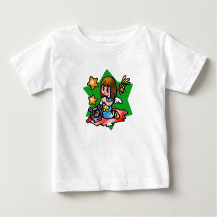 Happy Virgo Angel mit Harp Baby T-shirt