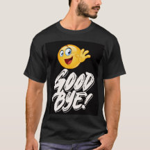 Happy Waving Emoji Goodbye - Fun Farewell T - Shir