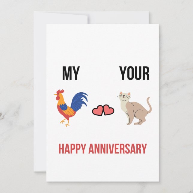 Happy Wedding Anniversary Card Feiertagskarte (Vorderseite)