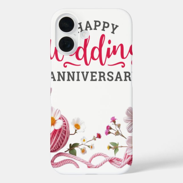 Happy wedding anniversary  Case-Mate iPhone hülle (Rückseite)