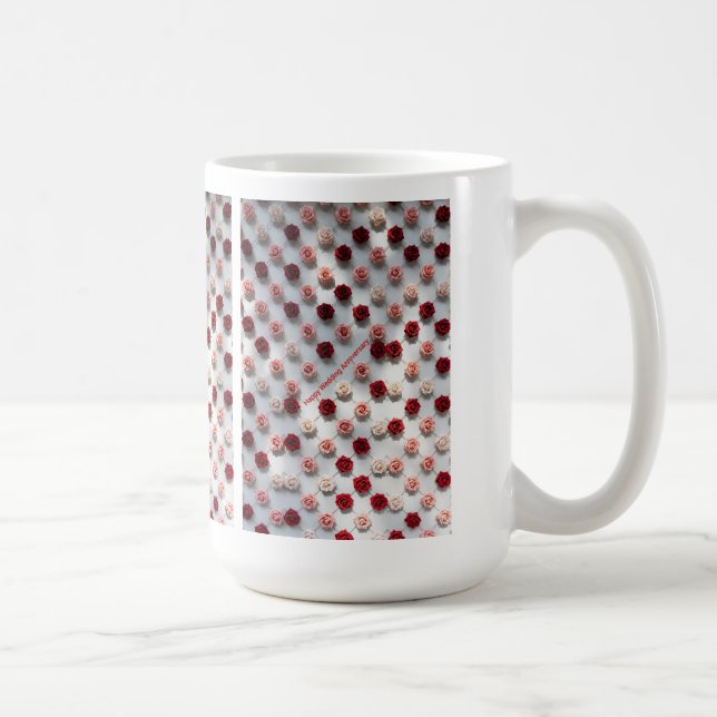 Happy Wedding Anniversary  Kaffeetasse (Rechts)