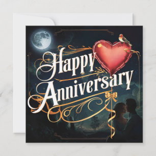 Happy Wedding Anniversary Karten Elegant
