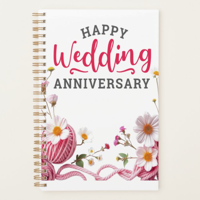 Happy wedding anniversary  planer (Vorderseite)