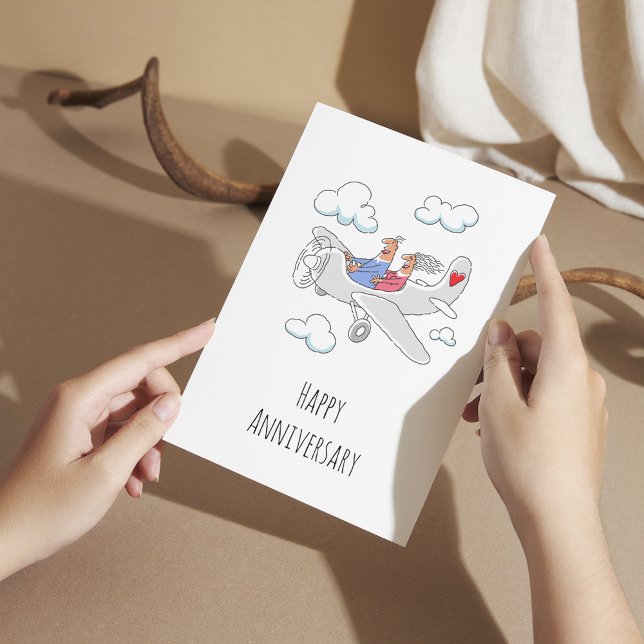 Happy Wedding Anniversary Red Heart Verheirateten  Postkarte (Von Creator hochgeladen)