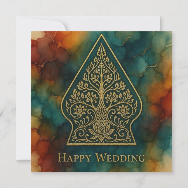 Happy Wedding Card Feiertagskarte (Vorderseite)